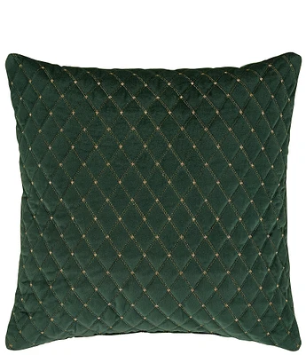 J. Queen New York Grandeur Embroideded Velvet Square Pillow