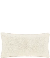 J. Queen New York Holiday Collection All that Glitters Appliqued Faux-Fur Christmas Trees Outlined Boudoir Pillow