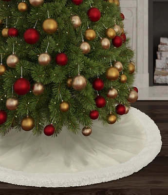 J. Queen New York Holiday Collection Casey Sherpa Christmas Tree Skirt