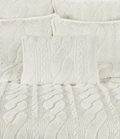 J. Queen New York Cava Geo Striped Interlock Reversible Quilted Boudoir Pillow