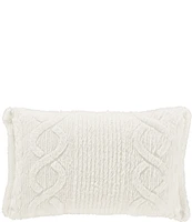 J. Queen New York Cava Grand Scale Cable Design Reversible Boudoir Pillow