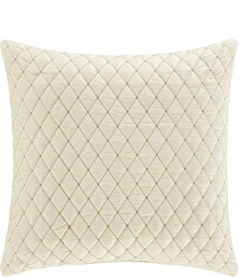 J. Queen New York Holiday Collection Grandeur Quilted Square Pillow