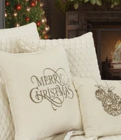 J. Queen New York Holiday Collection Grandeur Quilted Square Pillow