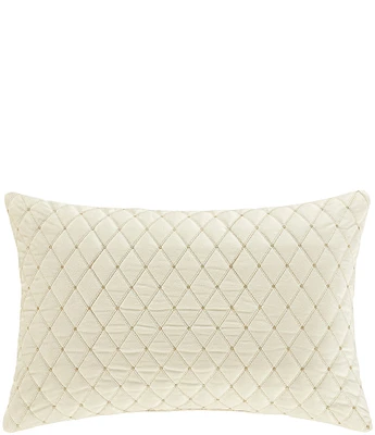 J. Queen New York Holiday Collection Grandeur Quilted Boudoir Pillow