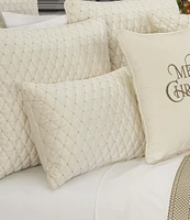 J. Queen New York Holiday Collection Grandeur Quilted Boudoir Pillow