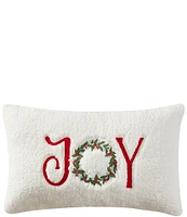 J. Queen New York Holiday Collection Joy Boudoir Decorative Throw Pillow