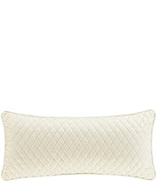 J. Queen New York Holiday Collection Marissa Quilted Boudoir Decorative Throw Pillow