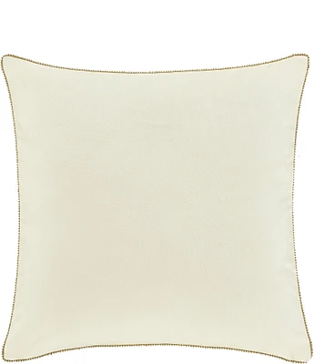 J. Queen New York Holiday Collection Noelle Embellished Glistening Rhinestones Edge 18#double; Square Pillow