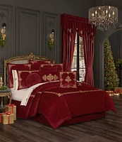 J. Queen New York Holiday Collection Noelle Velvet Bed Skirt