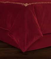 J. Queen New York Holiday Collection Noelle Velvet Bed Skirt