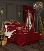 J. Queen New York Holiday Collection Noelle Velvet Bed Skirt