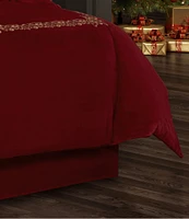 J. Queen New York Holiday Collection Noelle Velvet Bed Skirt