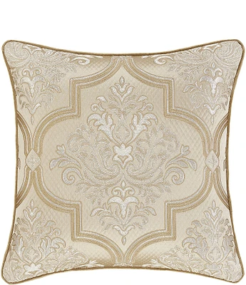 J. Queen New York Inspired Sezanne Grand Scale Damask 20-inch Reversible Square Decorative Pillow