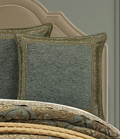 J. Queen New York Kensington Chenille Framed Reversible Euro Sham