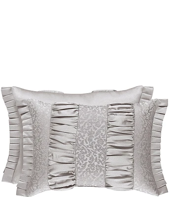 J. Queen New York La Scala Silver Boudoir Pillow