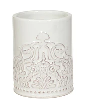 J. Queen New York Lauralynn Embossed Glazed Ceramic Tumbler