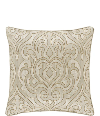 J. Queen New York Lazlo Woven Damask Reversible Square Pillow