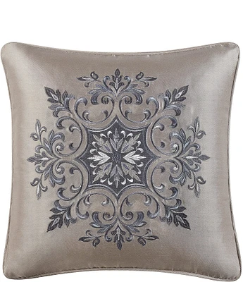 J. Queen New York Legend Stunning Medallion Embroidered Reversible Square Pillow