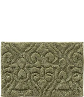 J. Queen New York Lombardi Damask Textured Bath Rug