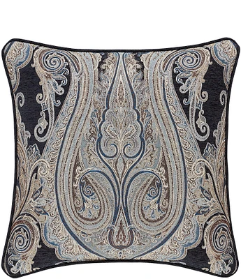 J. Queen New York Luciana Paisley Indigo Square Pillow