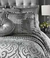 J. Queen New York Luxembourg Silver Duvet Cover Mini Set