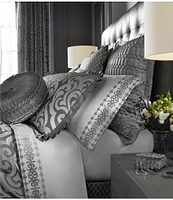 J. Queen New York Luxembourg Silver Duvet Cover Mini Set