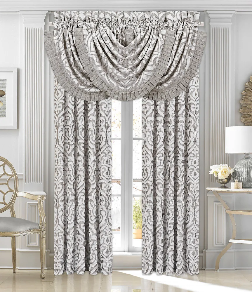 J. Queen New York Luxembourg Silver Window Treatments