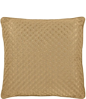 J. Queen New York All-Over Foulard Embroidered Lyndon Reversible Square Pillow
