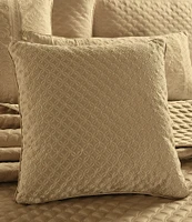 J. Queen New York All-Over Foulard Embroidered Lyndon Reversible Square Pillow