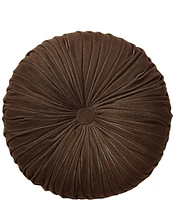 J. Queen New York Madeira Velvet Tufted Round Pillow