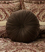 J. Queen New York Madeira Velvet Tufted Round Pillow