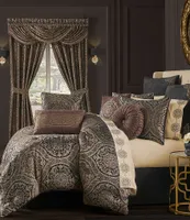 J. Queen New York Mahogany Chocolate Woven Jacquard Medallion Comforter Set