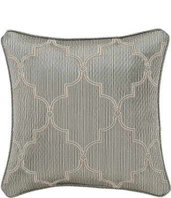 J. Queen New York Martina Diamond Matelasse 18#double; Square Embellished Decorative Pillow