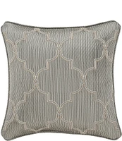 J. Queen New York Martina Diamond Matelasse 18#double; Square Embellished Decorative Pillow