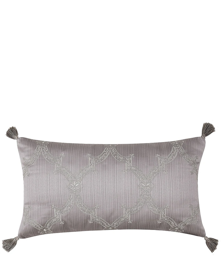 J. Queen New York Mary Tasseled Boudoir Embellished Decorative Throw Pillow
