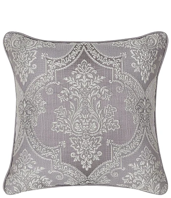 J. Queen New York Mary Woven Damask 20#double; Square Decorative Throw Pillow