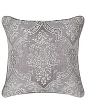 J. Queen New York Mary Woven Damask 20#double; Square Decorative Throw Pillow