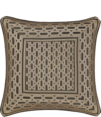 J. Queen New York Metropolitan Woven Geometric Design Reversible Square Pillow