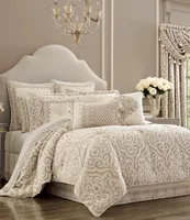 J. Queen New York Milano Sand Chenille Damask Comforter Set