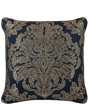 J. Queen New York Monte Carlo Woven Damask Reversible Square Pillow