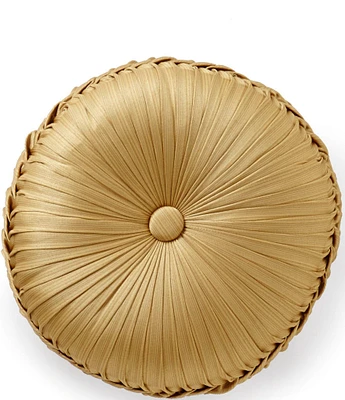 J. Queen New York Napoleon Button-Tufted Round Pillow