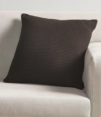 J. Queen New York Nautical Knit Cotton 20#double; Square Decorative Throw Pillow Cover
