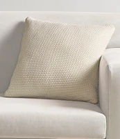 J. Queen New York Nautical Knit Cotton 20#double; Square Decorative Throw Pillow Cover