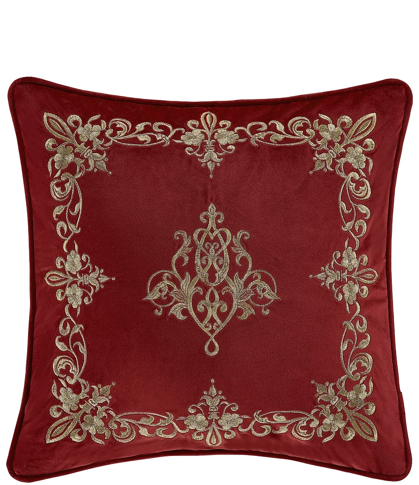 J. Queen New York Noelle Embroidered Square Pillow