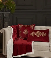 J. Queen New York Noelle Embroidered Square Pillow