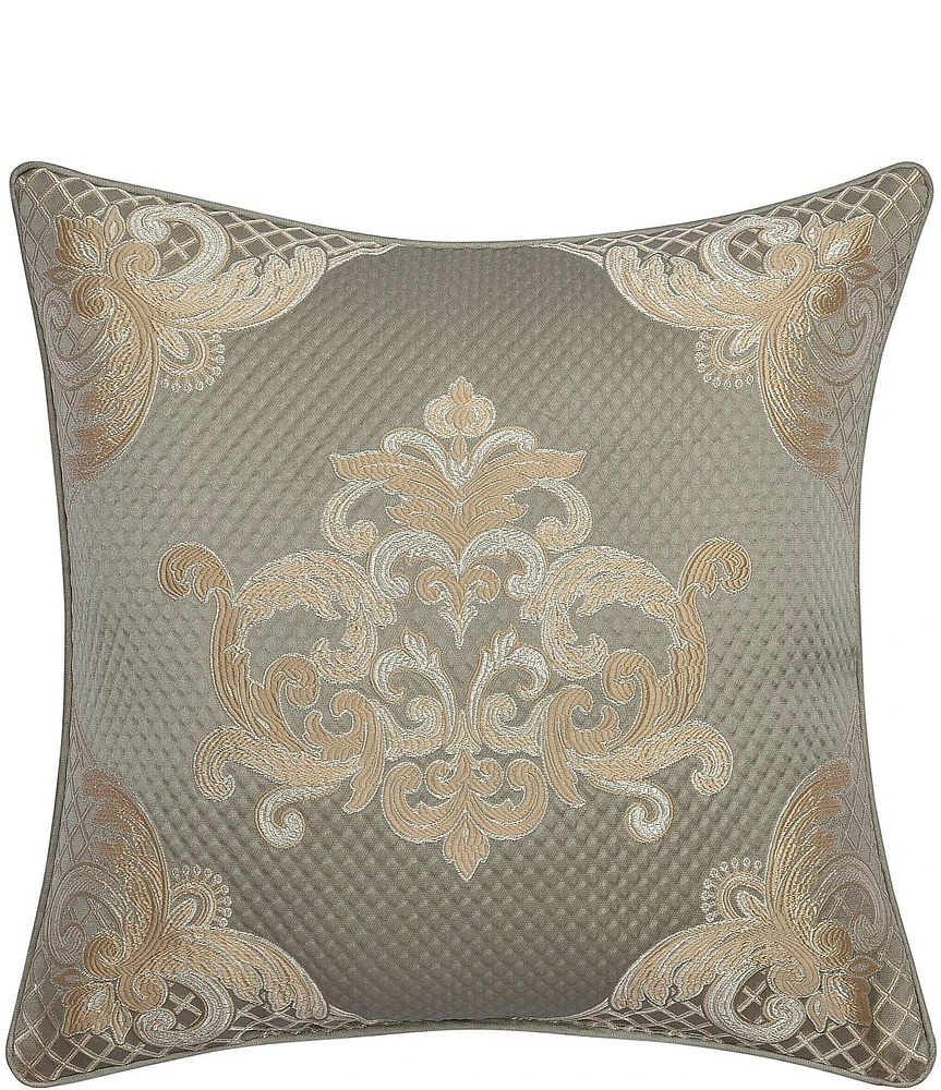 J. Queen New York Piazza Engineered Woven Jacquard Reversible Square Pillow