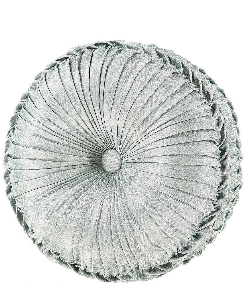 J. Queen New York Prestige Spa Button-Tufted Round Pillow