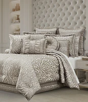 J. Queen New York Regina Button-Tufted Round Pillow