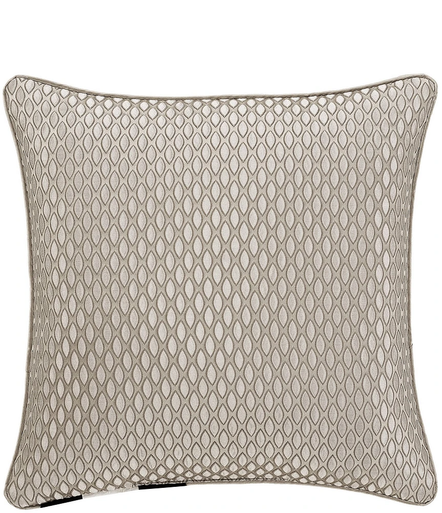J. Queen New York Regina Grand-Scale Woven Damask Reversible Square Pillow