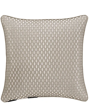 J. Queen New York Regina Grand-Scale Woven Damask Reversible Square Pillow